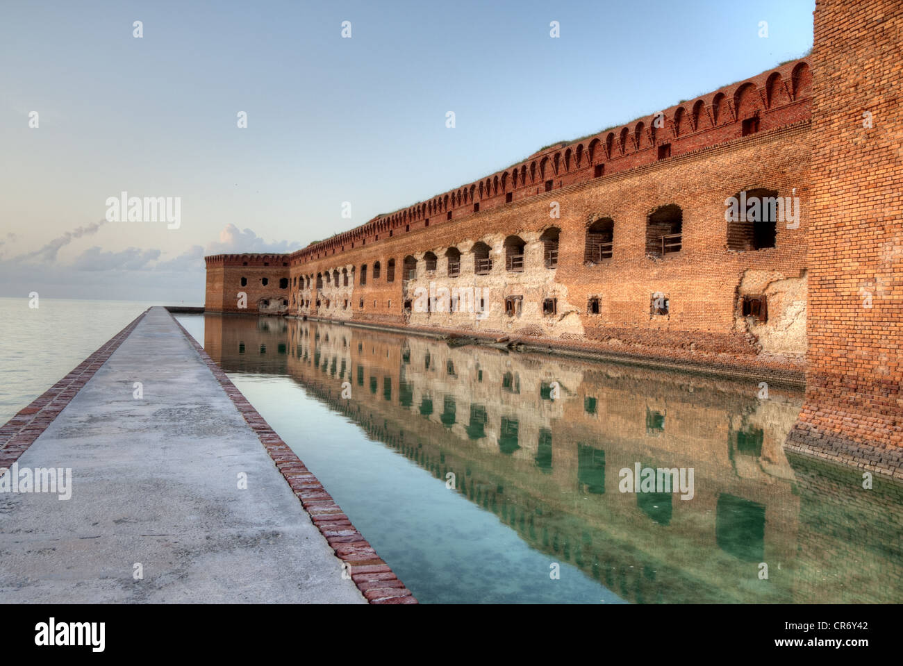 Fort Jefferson in the Dry Tortugas Stock Photo