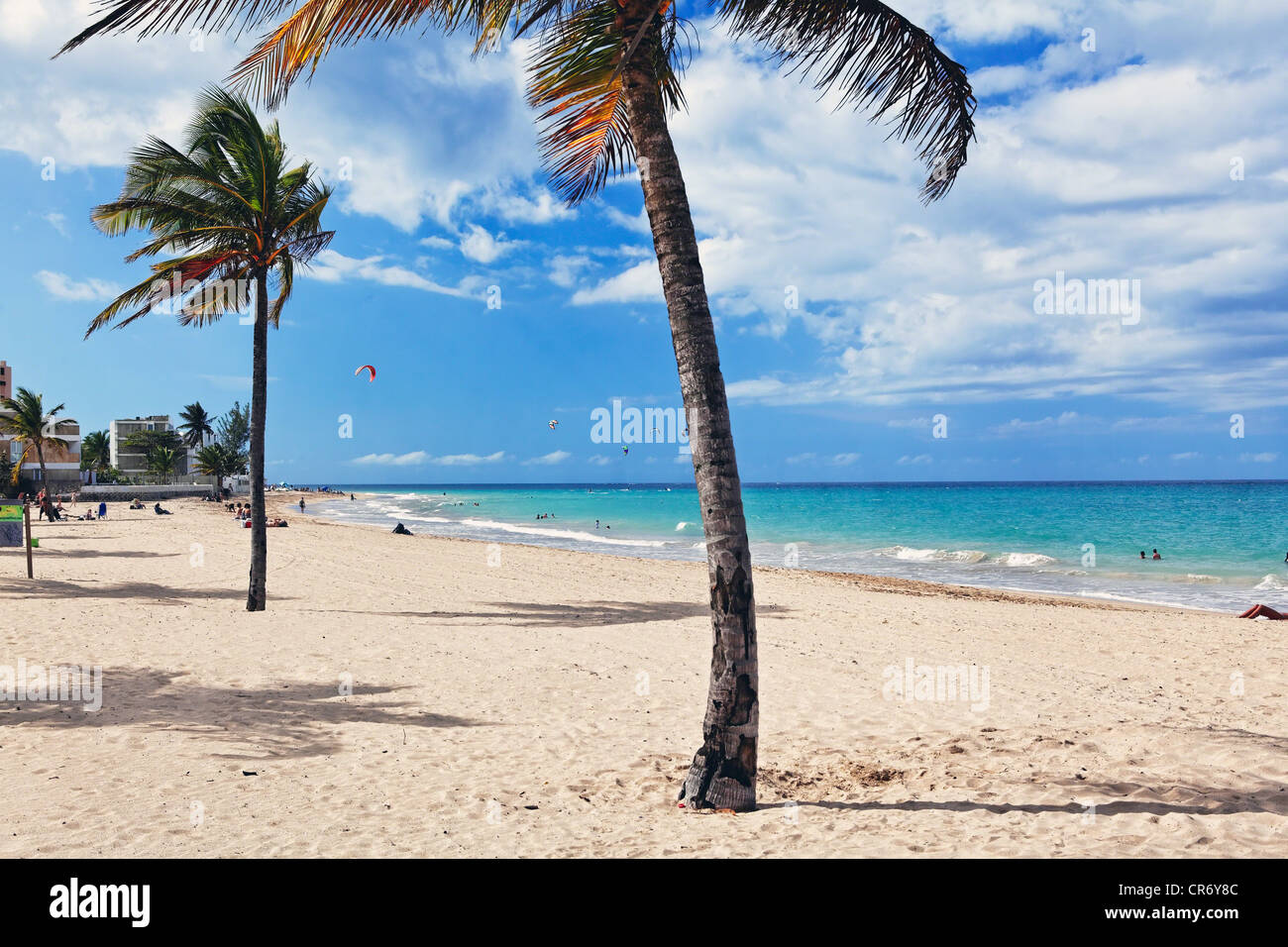 Ocean Park Beach, San Juan Puerto Rico Stock Photo