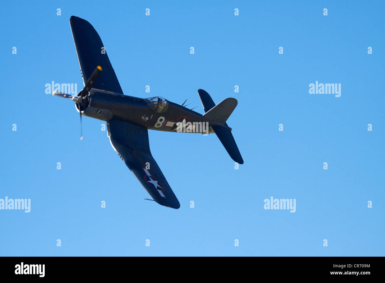 Goodyear Corsair FG-1D 'whispering death' fighter bomber Stock Photo