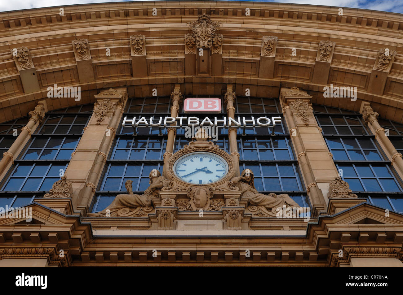 Station clock, entrance of Frankfurt main railway station, 19th Century