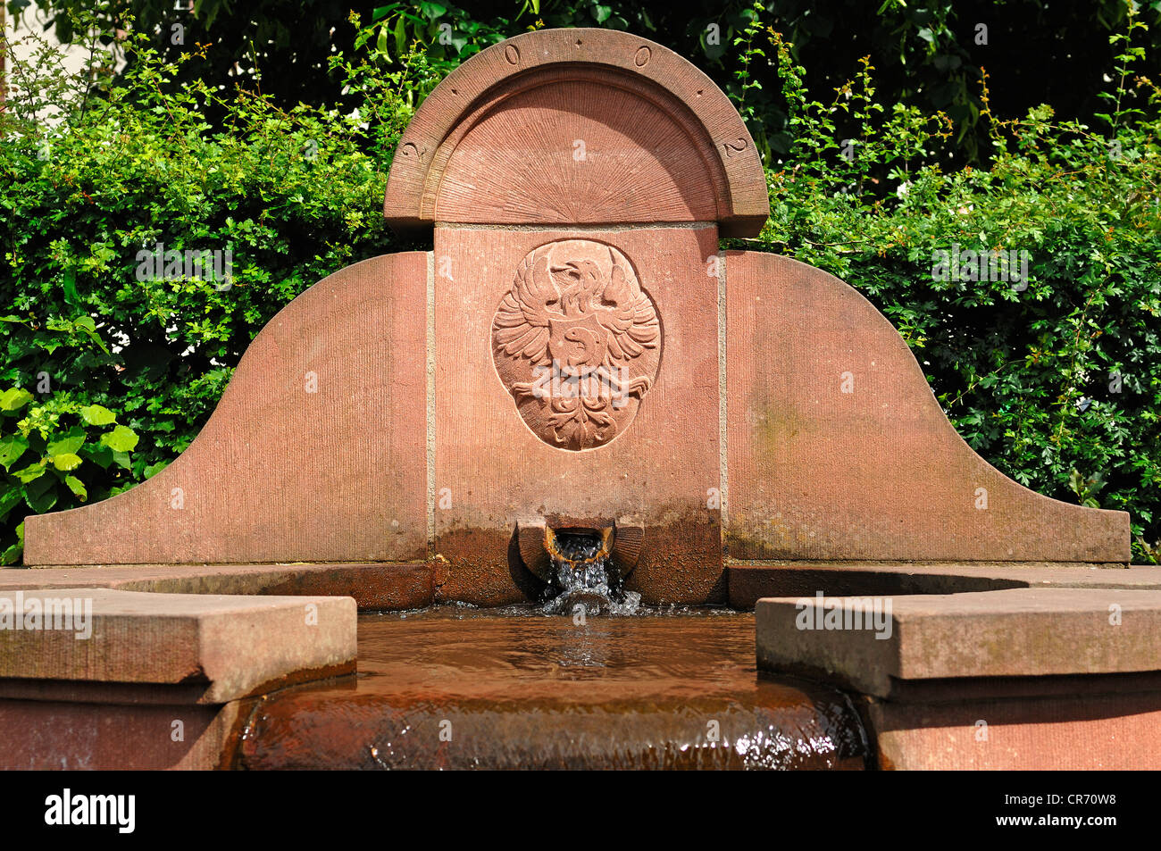 Fountain, 2002, with Gengenbach coat of arms, Klosterstrasse