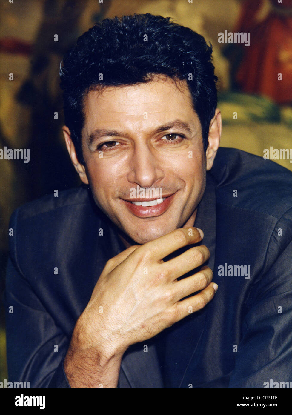 Goldblum, Jeff, * 22.10.1952, US actor, portrait, during a press conference at the Hotel 'Four Seasons', Hamburg, 14.8.1996, Stock Photo