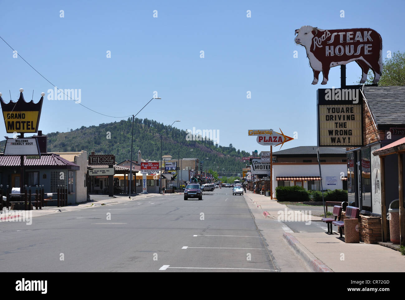 Downtown Williams, Arizona (old Route 66 town) Stock Photo