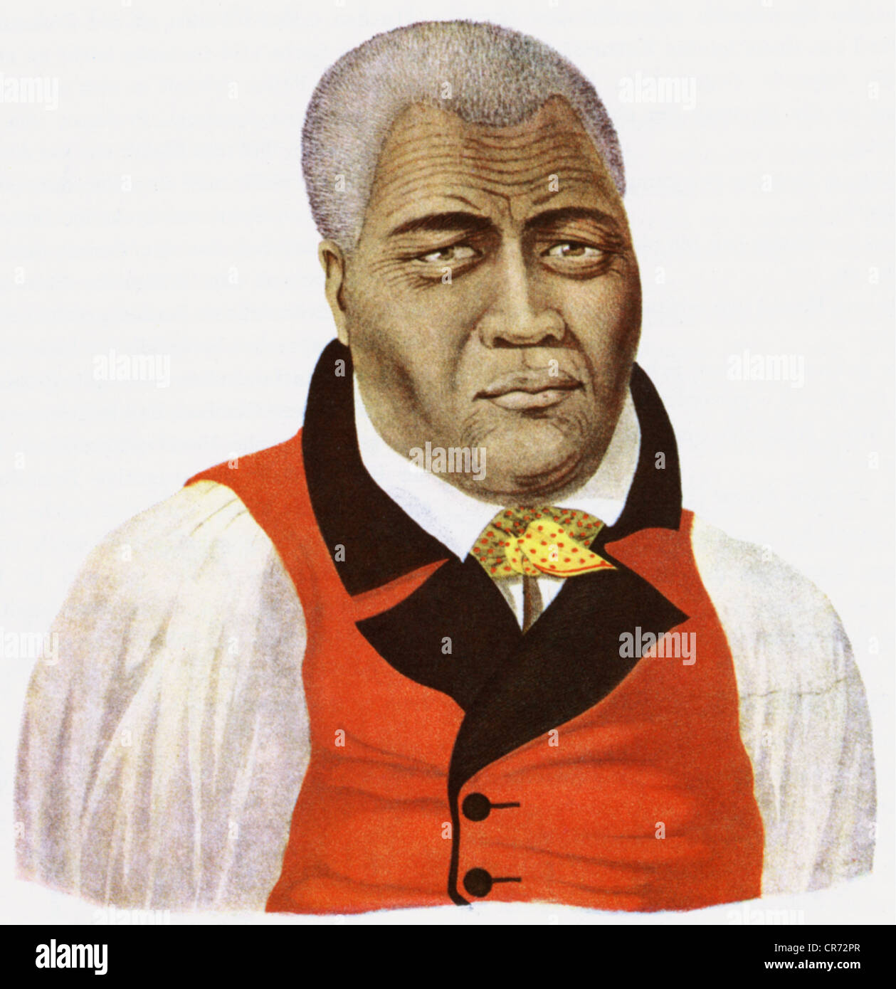 Kamehameha I., 1758 (?) - 8.5.1819, King of Hawaii 1810 - 1819 ...