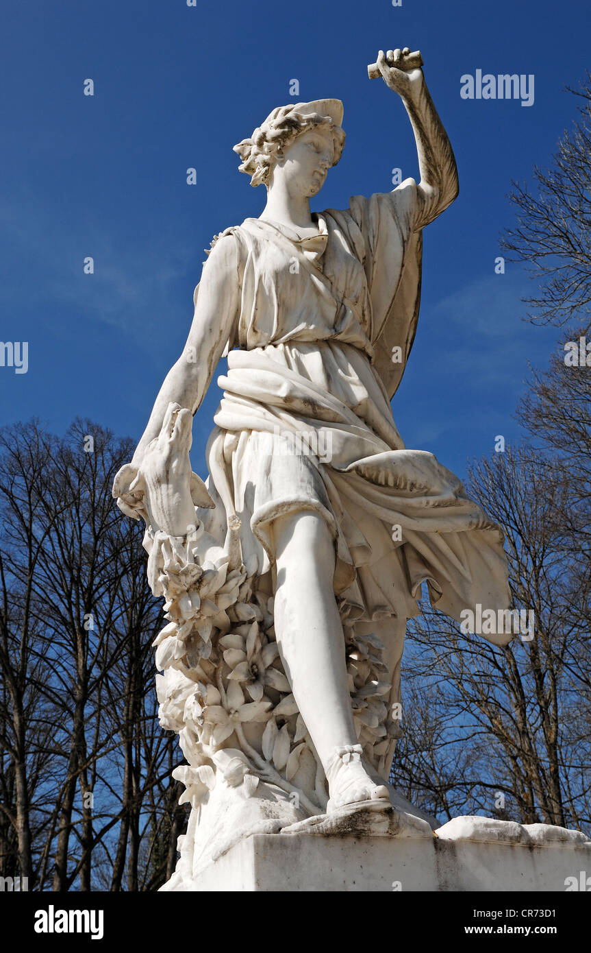 Diana statue made of marble, created between 1885 and 1886 by Johann