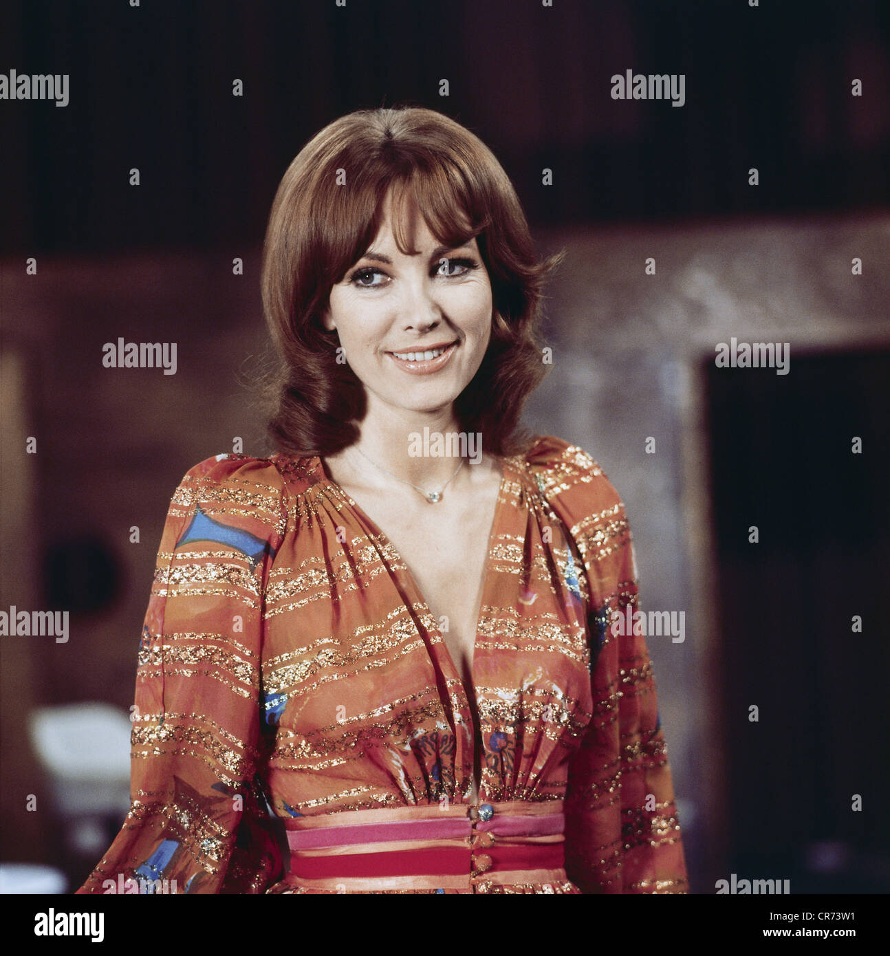 Schuermann, Petra, 15.9.1935 - 13.1.2010, German actress, TV presenter, half length, 1971, Stock Photo