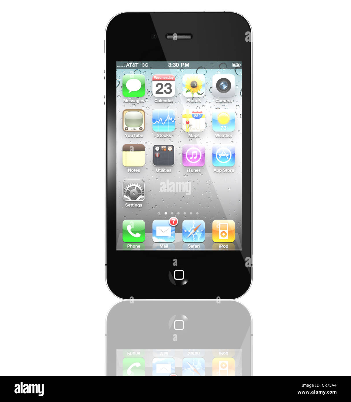 iPhone 4s with The faster dual-core A5 chip. Stock Photo