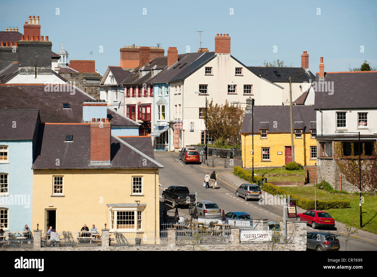 Cardigan town, Aberteifi, Ceredigion Wales UK Stock Photo 48716453 Alamy