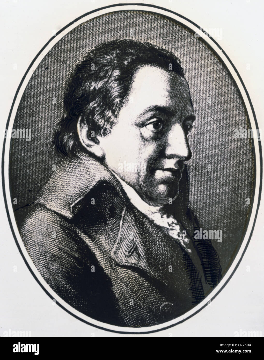 Fichte, Johann Gottlieb, 19.5.1762 - 29.1.1814, German philosopher, portrait, wood engraving, 19th century, private collection, , Stock Photo