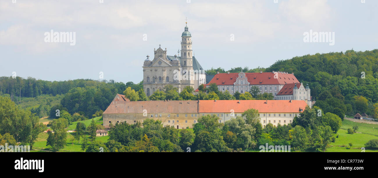Monastery, Neresheim Abbey, Baden-Wuerttemberg, Germany, Europe Stock Photo