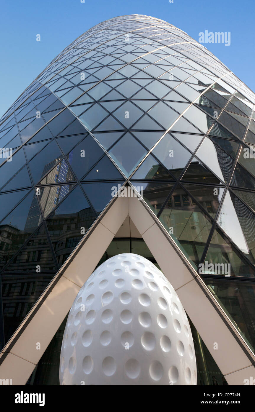 The Egg and the Gherkin, City of London Stock Photo Alamy
