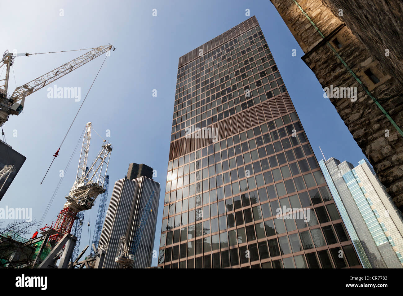 The Leadenhall Building - cheese-grater - construction site 2, City of London Stock Photo