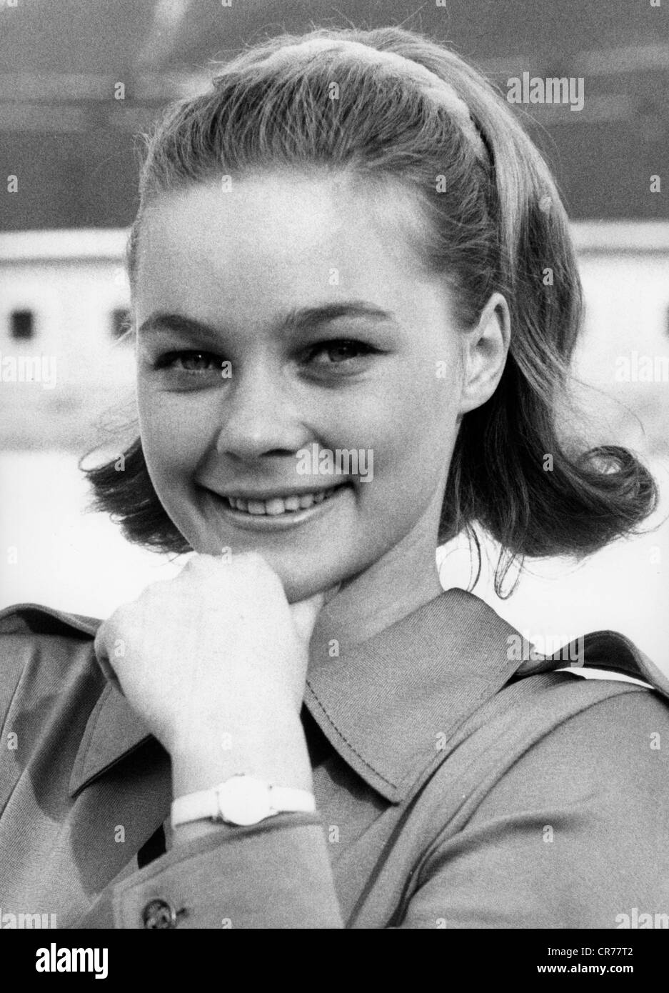 Seyfert, Gabriele 'Gaby', * 23.11.1948, German figure skater, portrait, during world championship in Colorado Springs, Colorado, 26.2.1969, Stock Photo