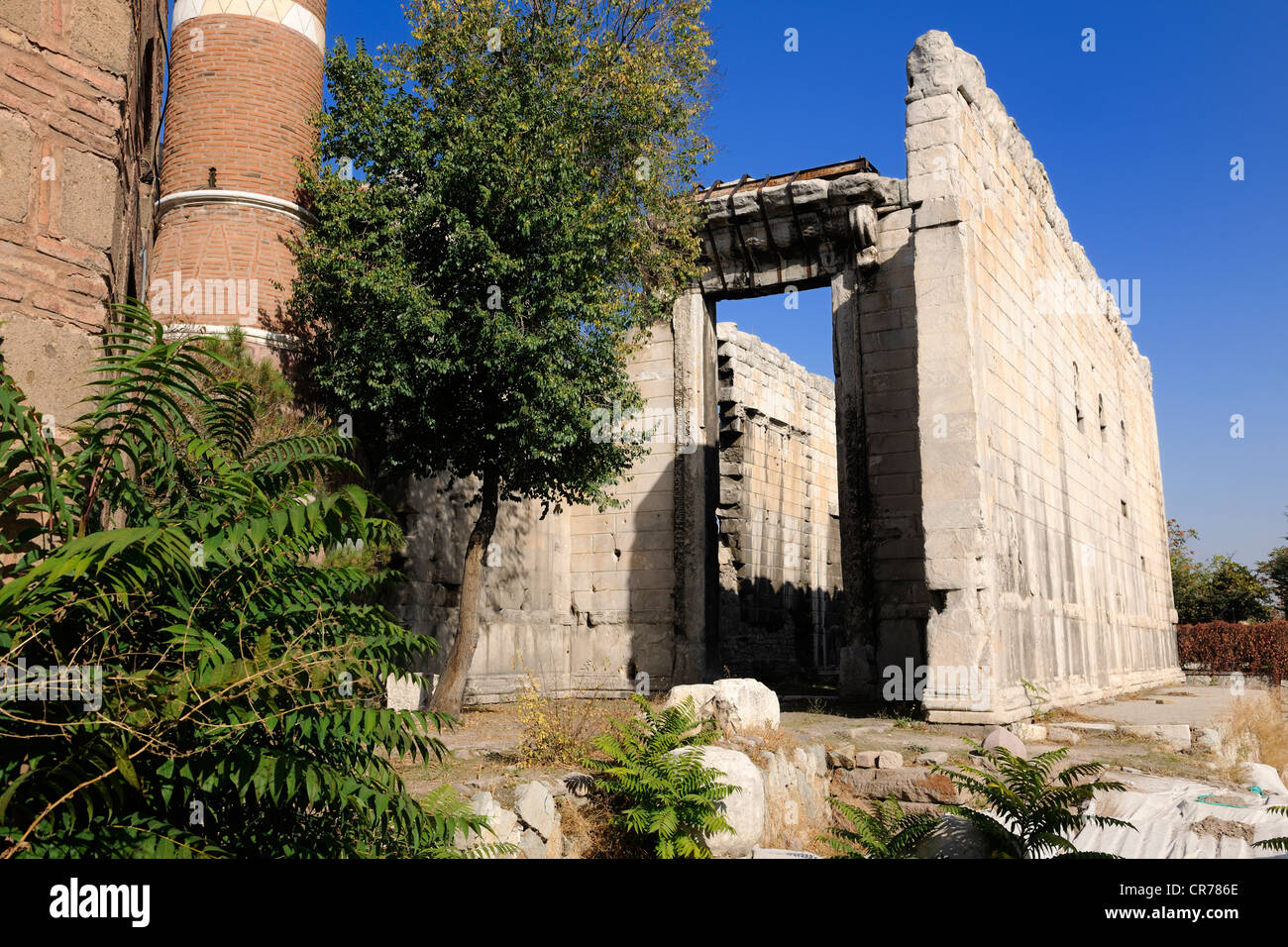 Turkey, Central Anatolia, Ankara, the Monumentum Ancyranum (Temple of