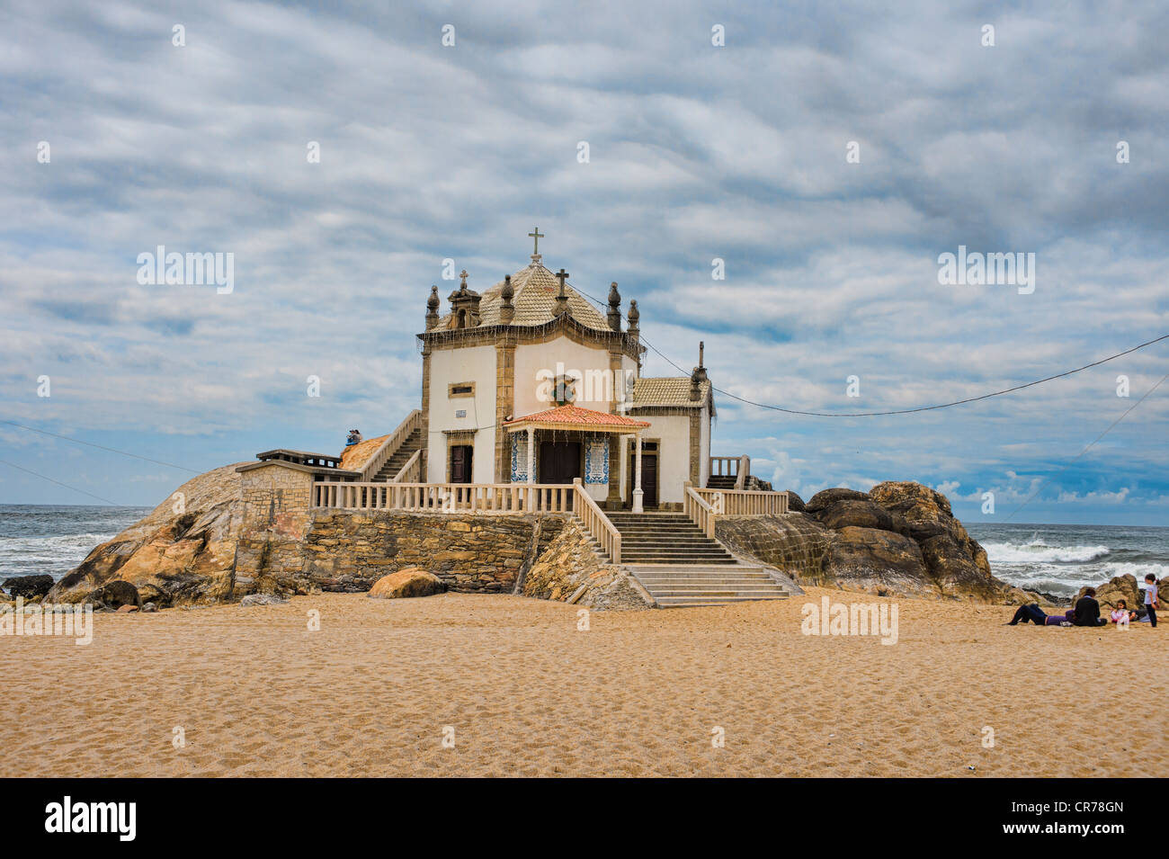 Capela do Senhor da Pedra, Miramar, Granja beach on the Atlantic coast