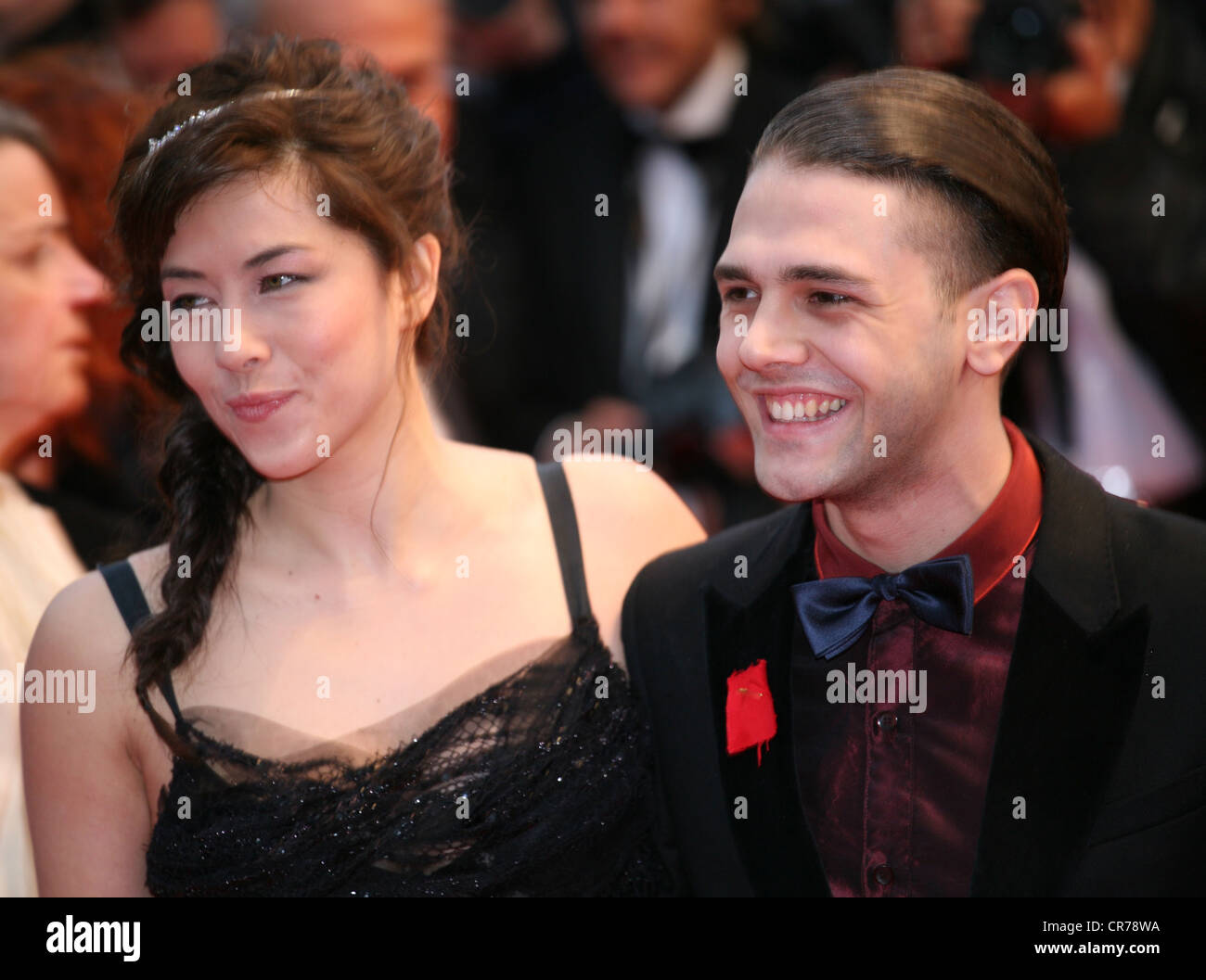 Mylene Jampanoi and Xavier Dolan, attending the gala screening of Amour at the 65th Cannes Film Festival. Sunday 20th May 2012 Stock Photo