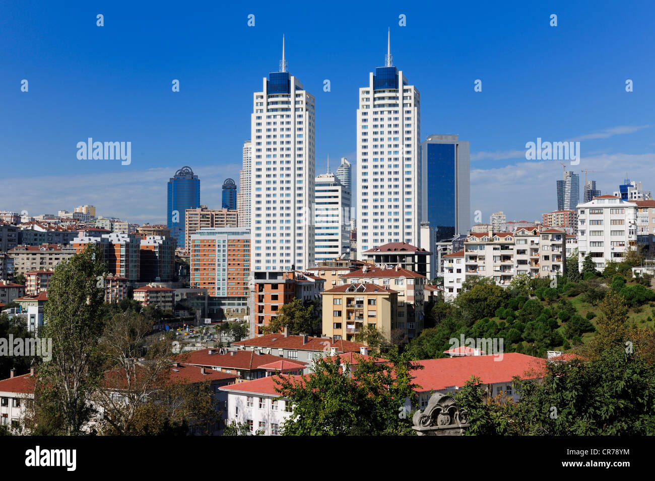 Turkey, Istanbul, news buildings in the Northern districts of the European side Stock Photo
