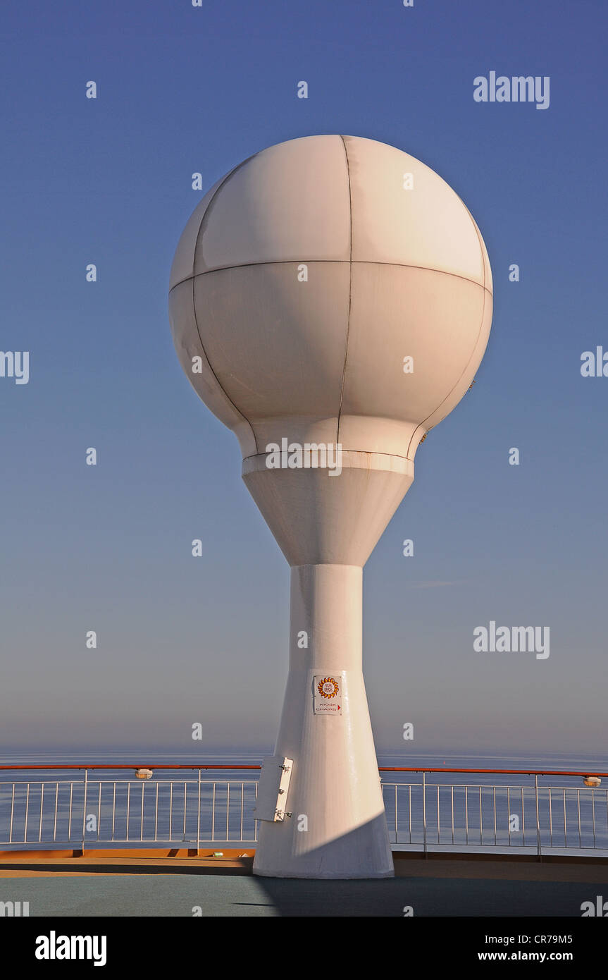 Detection system on a ship, radar Stock Photo Alamy