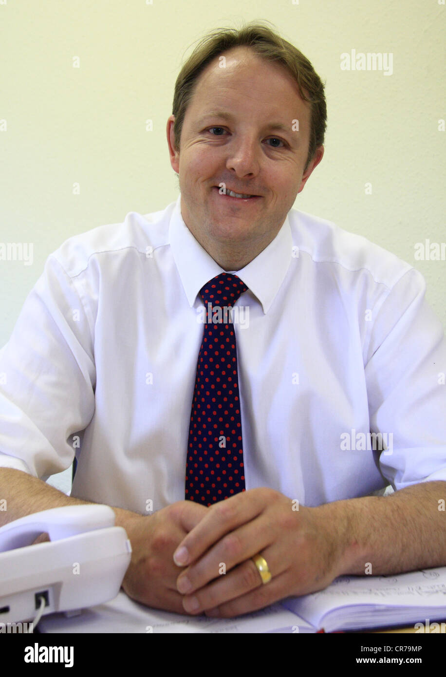 Toby Perkins, Labour Member of Parliament for Chesterfield, Derbyshire and Shadow Minister for Small Business Stock Photo