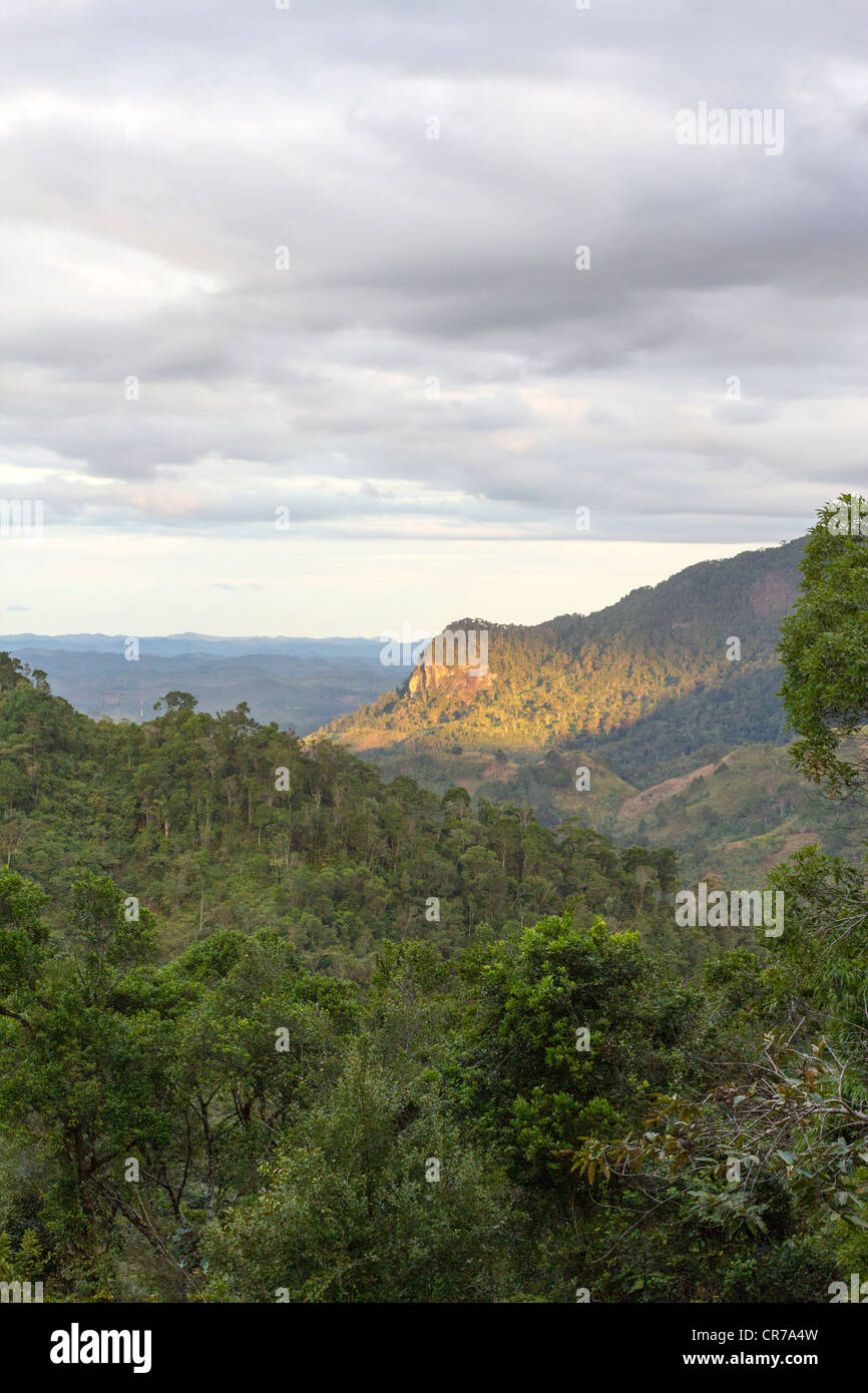 view of countryside near Ranomafana National Park, Madagascar Stock Photo