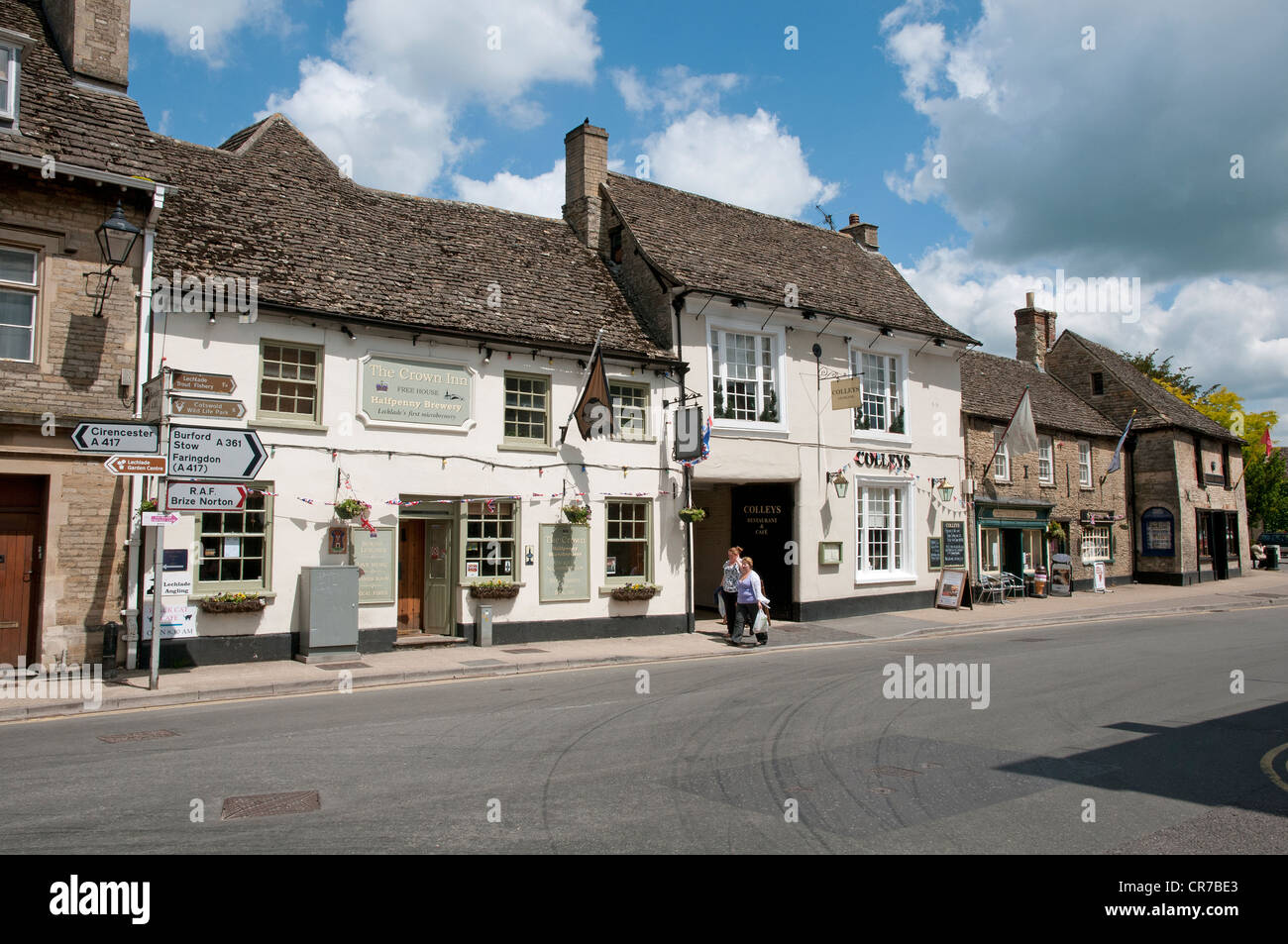 Lechlade town centre in The Cotswolds England UK Stock Photo - Alamy