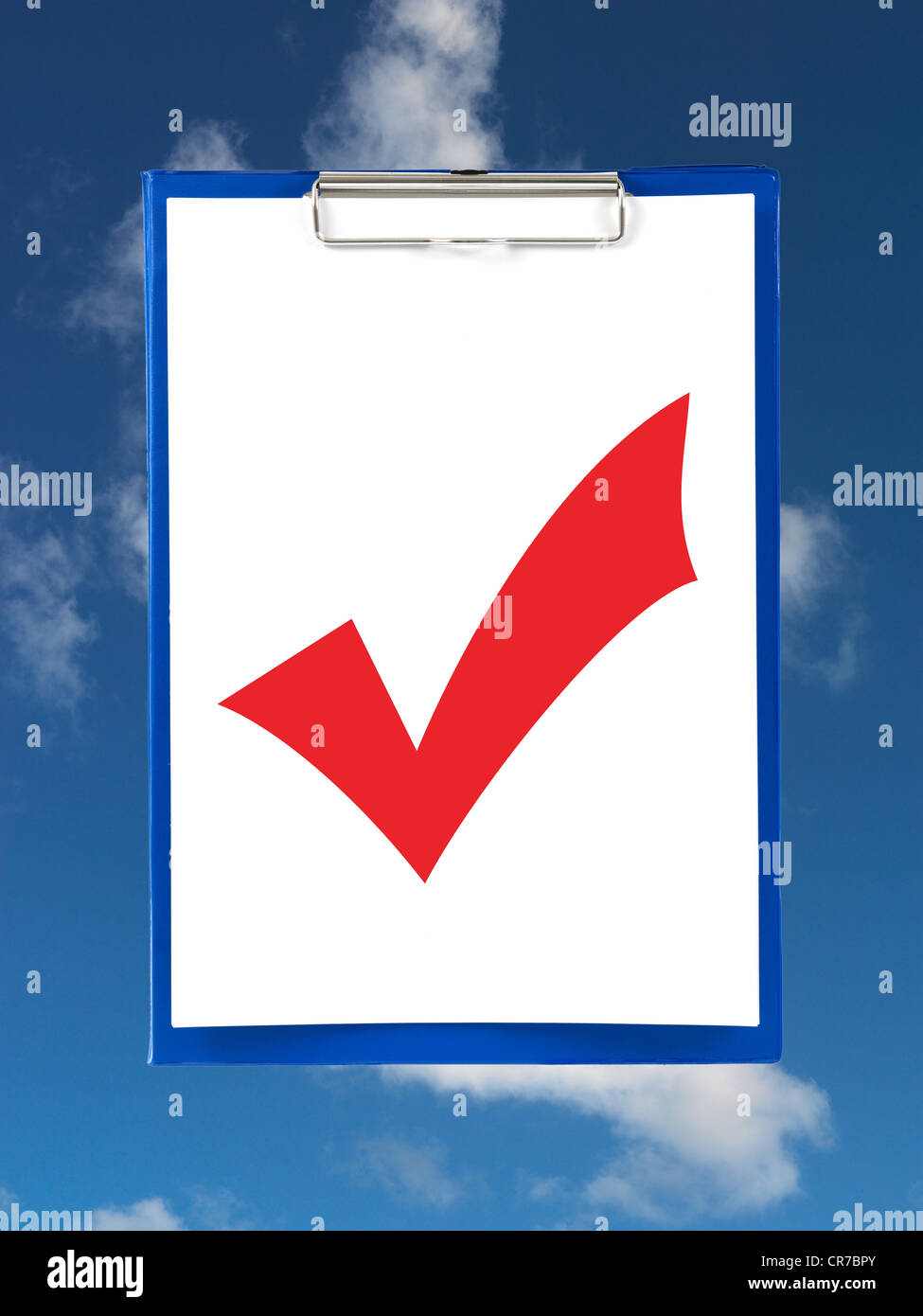 A clipboard isolated against a white background Stock Photo - Alamy