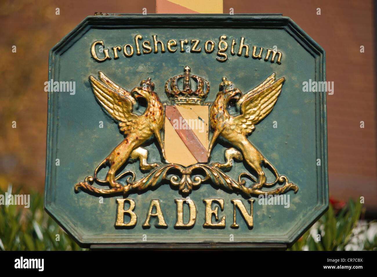 Coat of arms of the grand duchy Baden, Neckarzimmern, Neckar, Baden