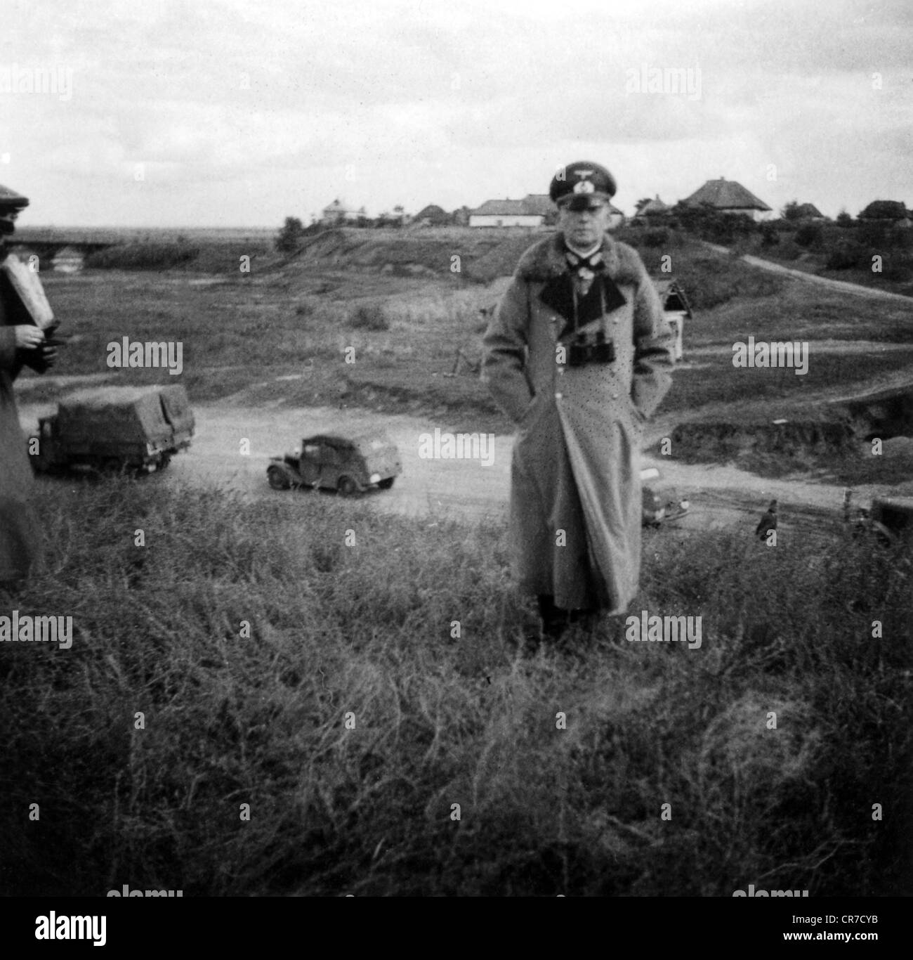 Kleist, Ewald von, 8.8.1881 - 16.10.1954, German general, full length, as commander-in-chief of 1st Panzer Army during Operation 'Barbarossa', Ukraine, summer 1941, Stock Photo