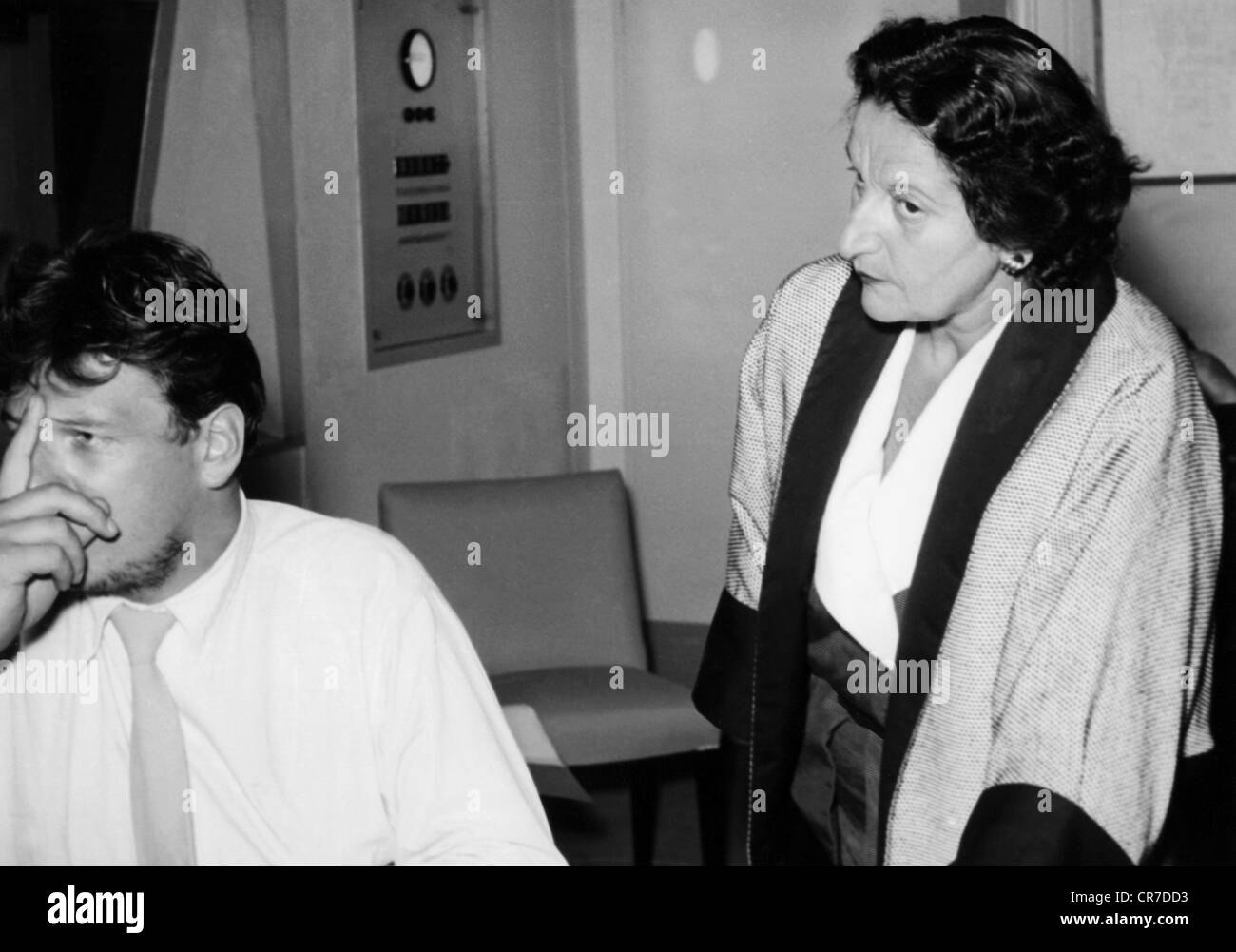 Ehre, Ida, 9.7.1900 - 16.2.1989, German actress, in the studio, 1950s, , Stock Photo