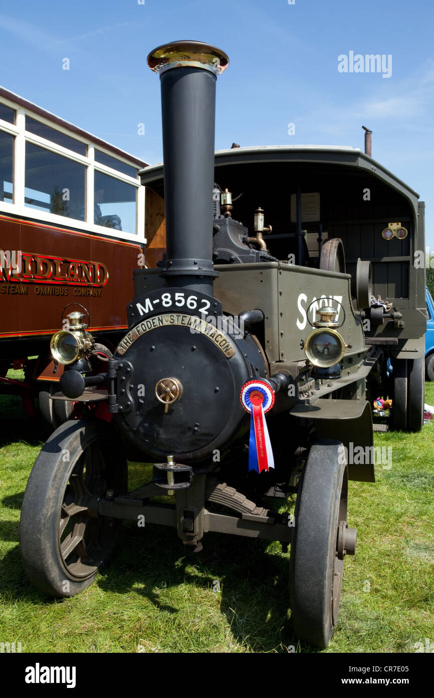 5 ton 1917 Foden Steam Wagon M-8562 at Chipping Steam Fair, Lancashire, UK Stock Photo