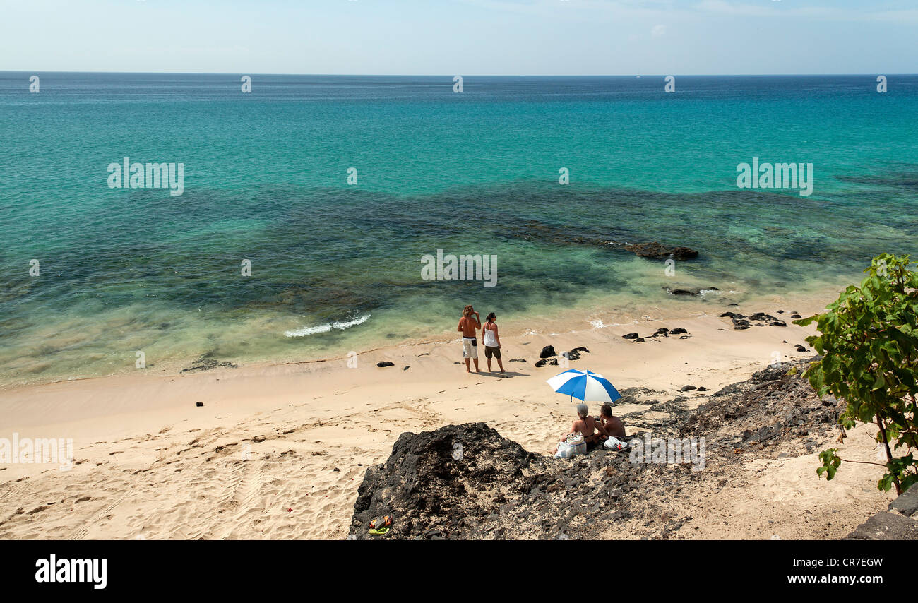 Beach, Morro Jable, South Coast, Fuerteventura, Canary Islands, Spain ...