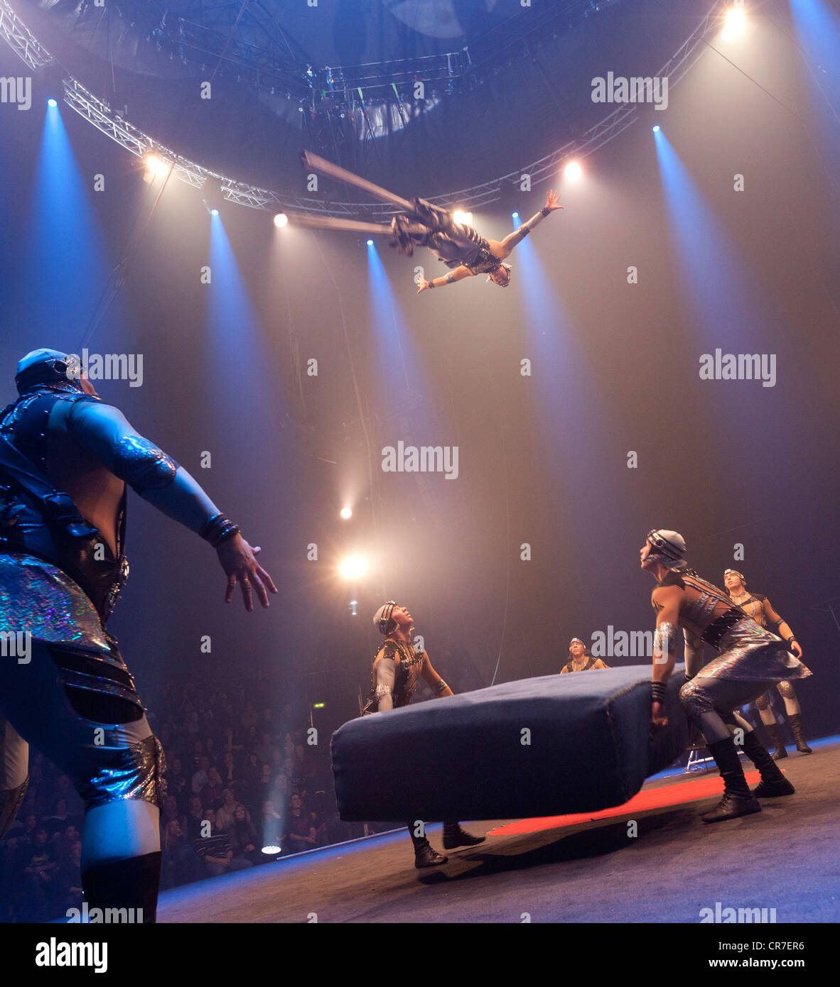 Dosov Troupe, FlicFlac Christmas Circus, premiere of Schrille Nacht, eilige Nacht, Westfalia Hall, Dortmund Stock Photo