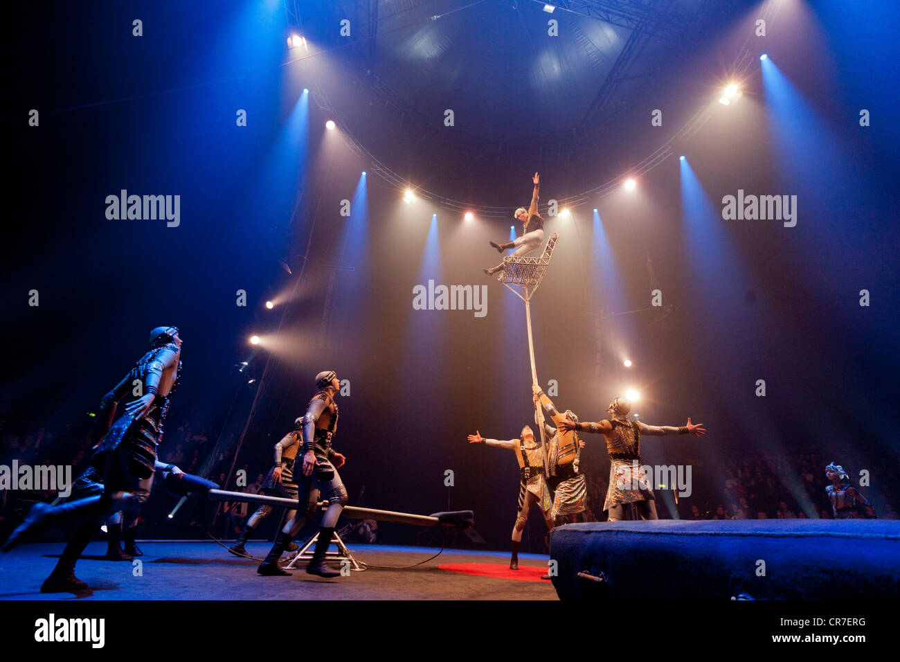 Dosov Troupe, FlicFlac Christmas Circus, premiere of Schrille Nacht, eilige Nacht, Westfalia Hall, Dortmund Stock Photo