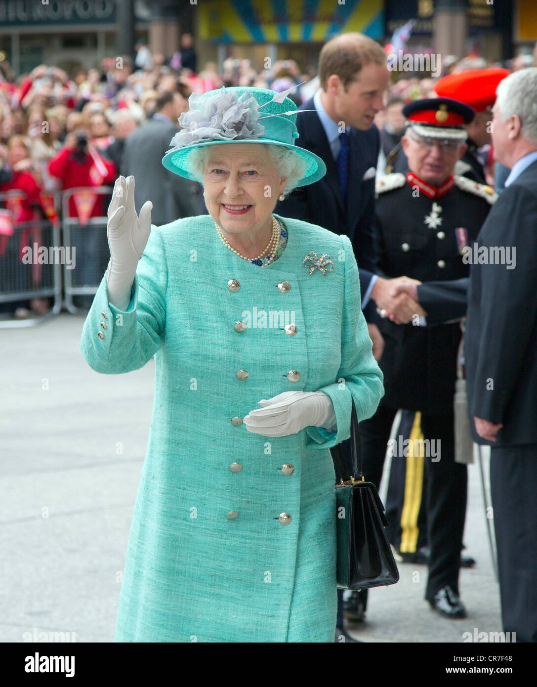 Britain's Queen Elizabeth II visits Nottingham as part of her Diamond ...