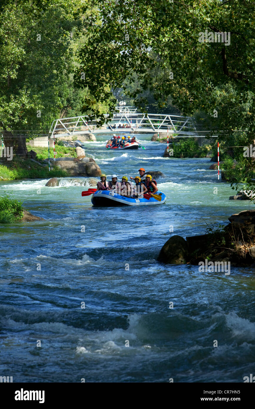 France, Loire, Saint Pierre de Boeuf, Artificial whitewater rafting