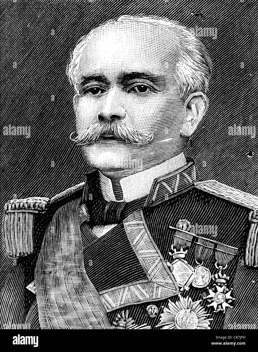 Montojo y Pasaron, Patricio, 7.9.1839 - 30.9.1917, Spanish admiral, commander of the Spanish naval forces on the Philippines 1897 - 1898, portrait, wood engraving, 1898, Stock Photo