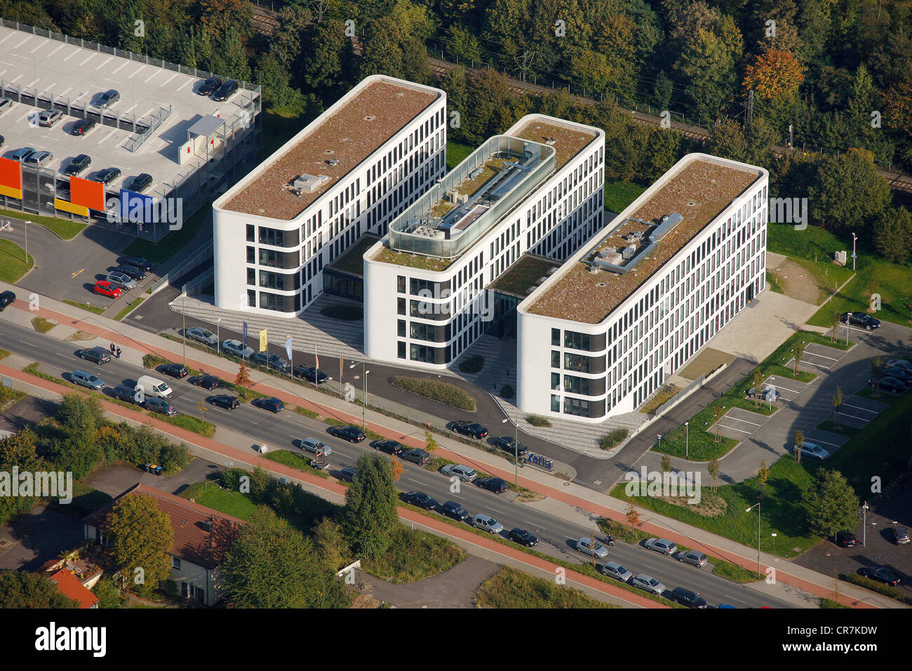 Aerial View Xella Germany Hq Infineon Angerbogen Landhaus Milser Stock Photo Alamy