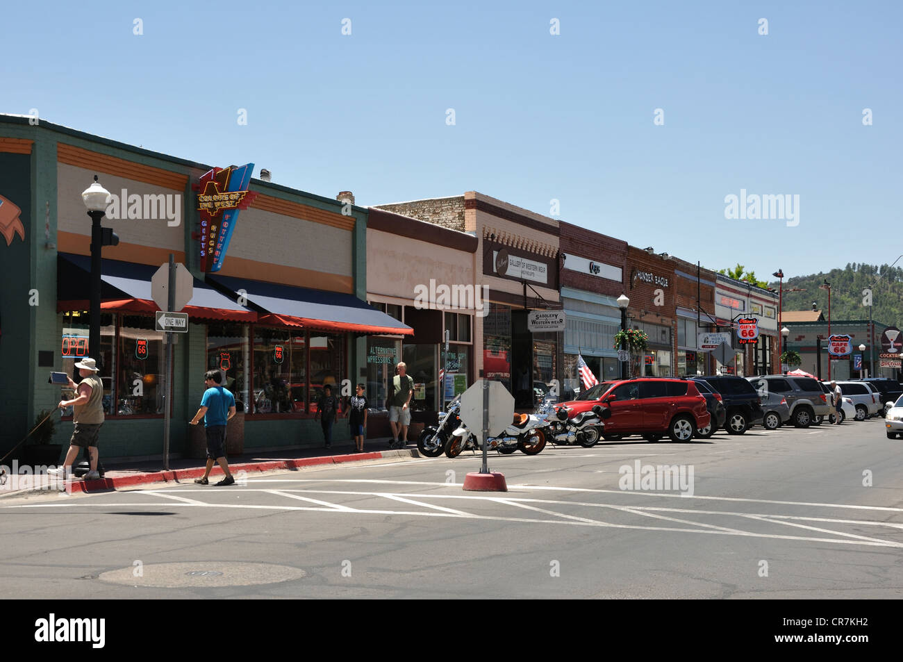 Downtown Williams, Arizona (old Route 66 town Stock Photo Alamy