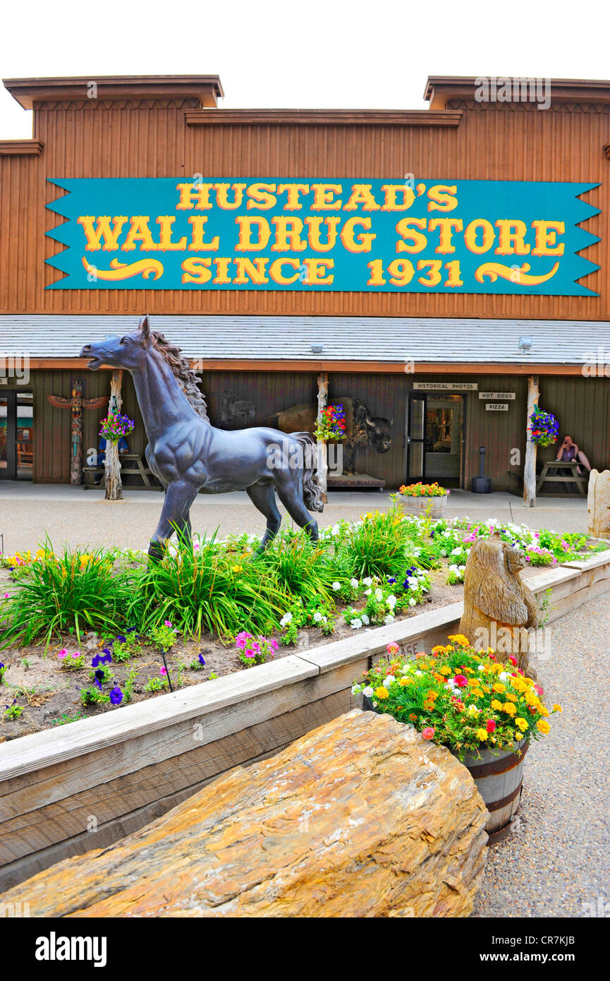 Wall Drug Store Wall South Dakota Mount Rushmore Stock Photo Alamy