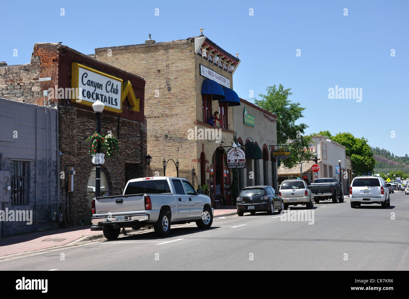 Downtown Williams Arizona Old Route 66 Town Stock Photo Alamy