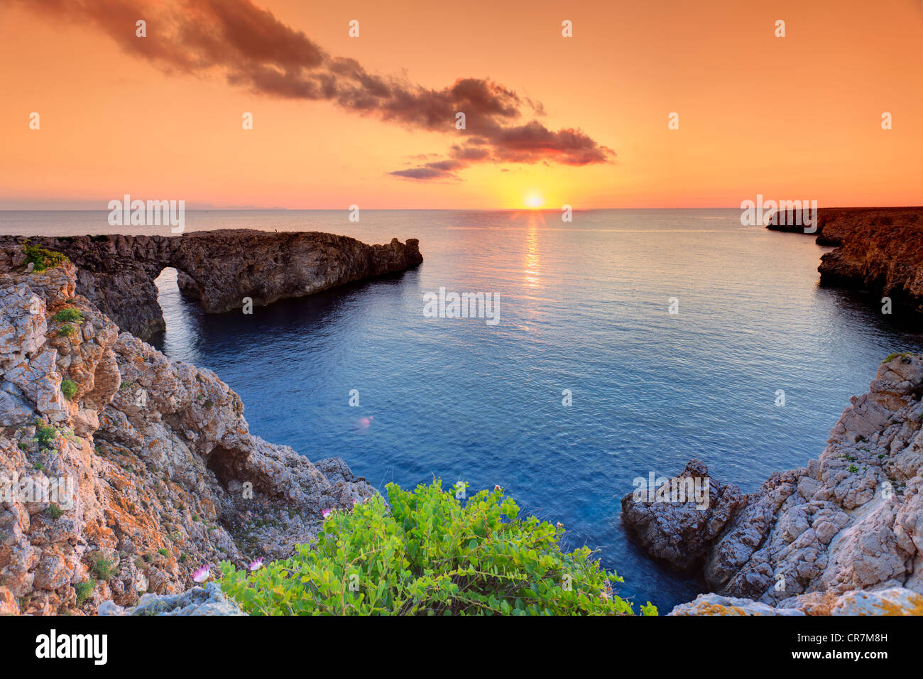 Spain, Balearic Islands, Menorca (Minorca), Pont d'en Gil Stock Photo