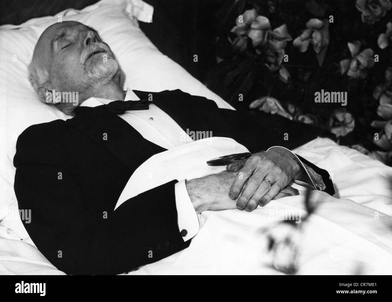 Venizelos, Eleftherios, 23.8.1864 - 18.3.1936, Greek politician, death, layed out in Paris, March 1936, , Stock Photo