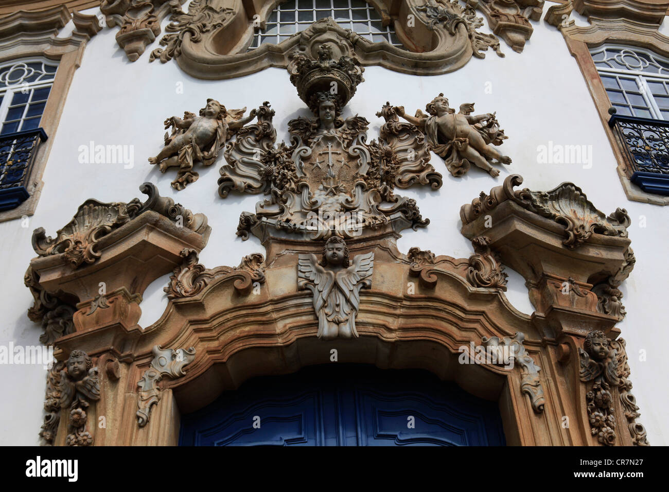 Brasil, Minas Gerais state, Ouro Preto, Baroque facade Stock Photo