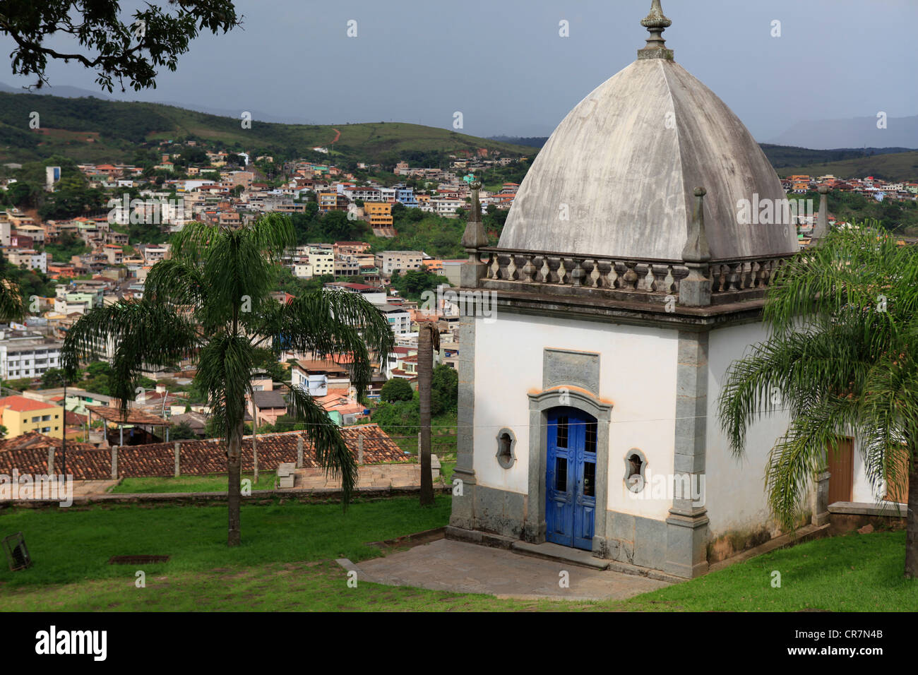Brasil, Minas Gerais state, Congonhas, Basilica Bom Jesus de Matozinhos Stock Photo