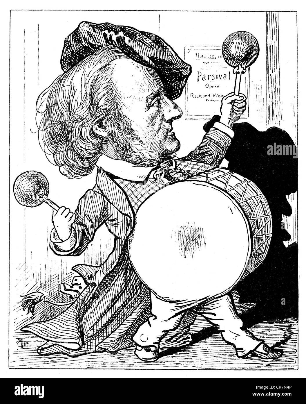 Richard wagner caricature hi-res stock photography and images - Alamy