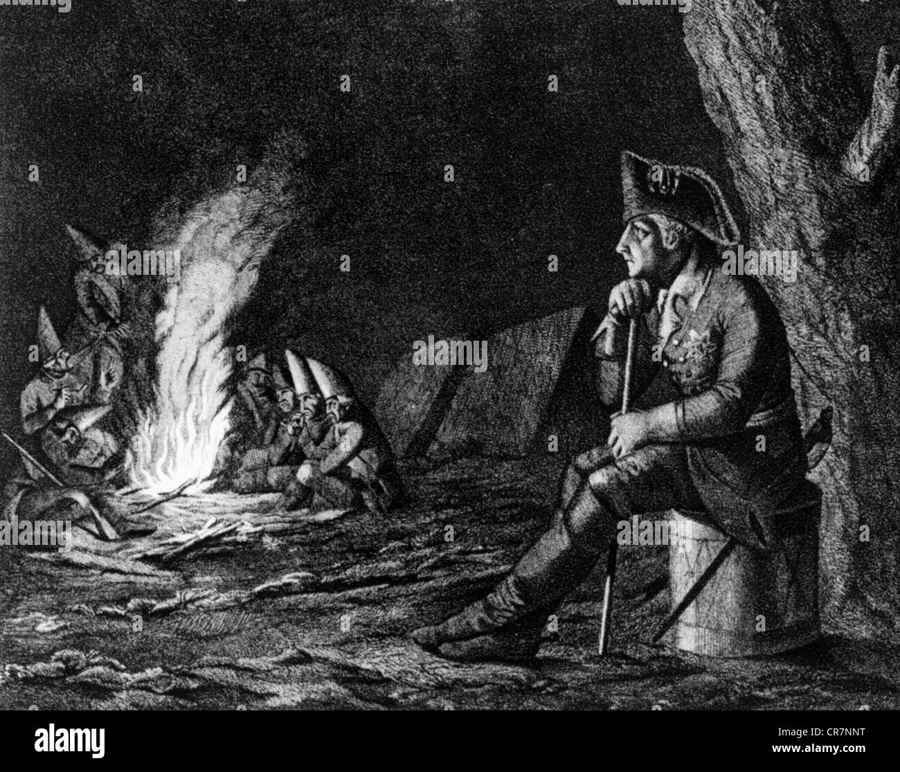 Frederick ii 24 1 1712 great 17 6 1786 king hires stock photography