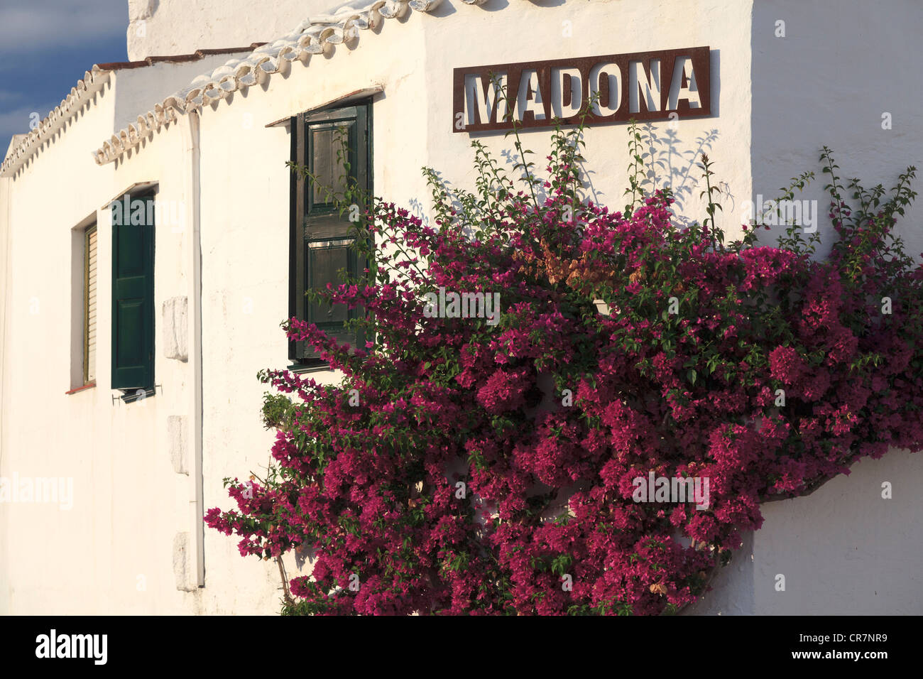 Spain, Balearic Islands, Menorca, Es Mercadal Historic Village Stock Photo