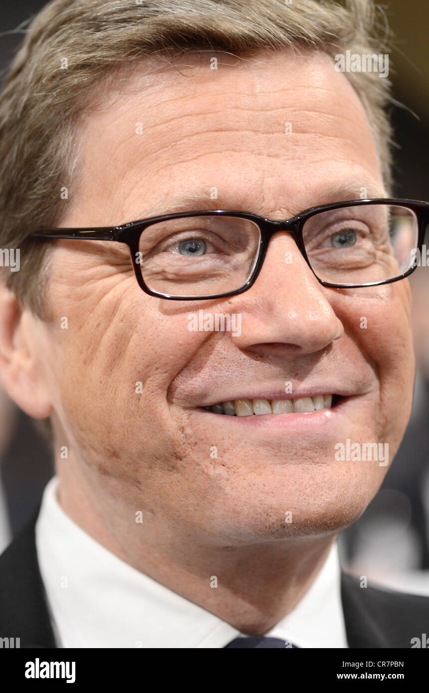 Westerwelle, Guido, 27.12.1961 - 18.3.2016, German politician,  (FDP), Federal Minister of Foreign Affairs since 2009, portrait, 48th Munich Conference of Security Policy, Munich, Germany, 2.2.2012 - 5.2.2012, Stock Photo