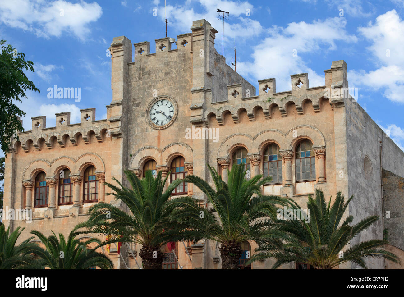 Spain, Balearic Islands, Menorca, Ciutadella, Old Town, Town Hall (Ajuntament) Stock Photo