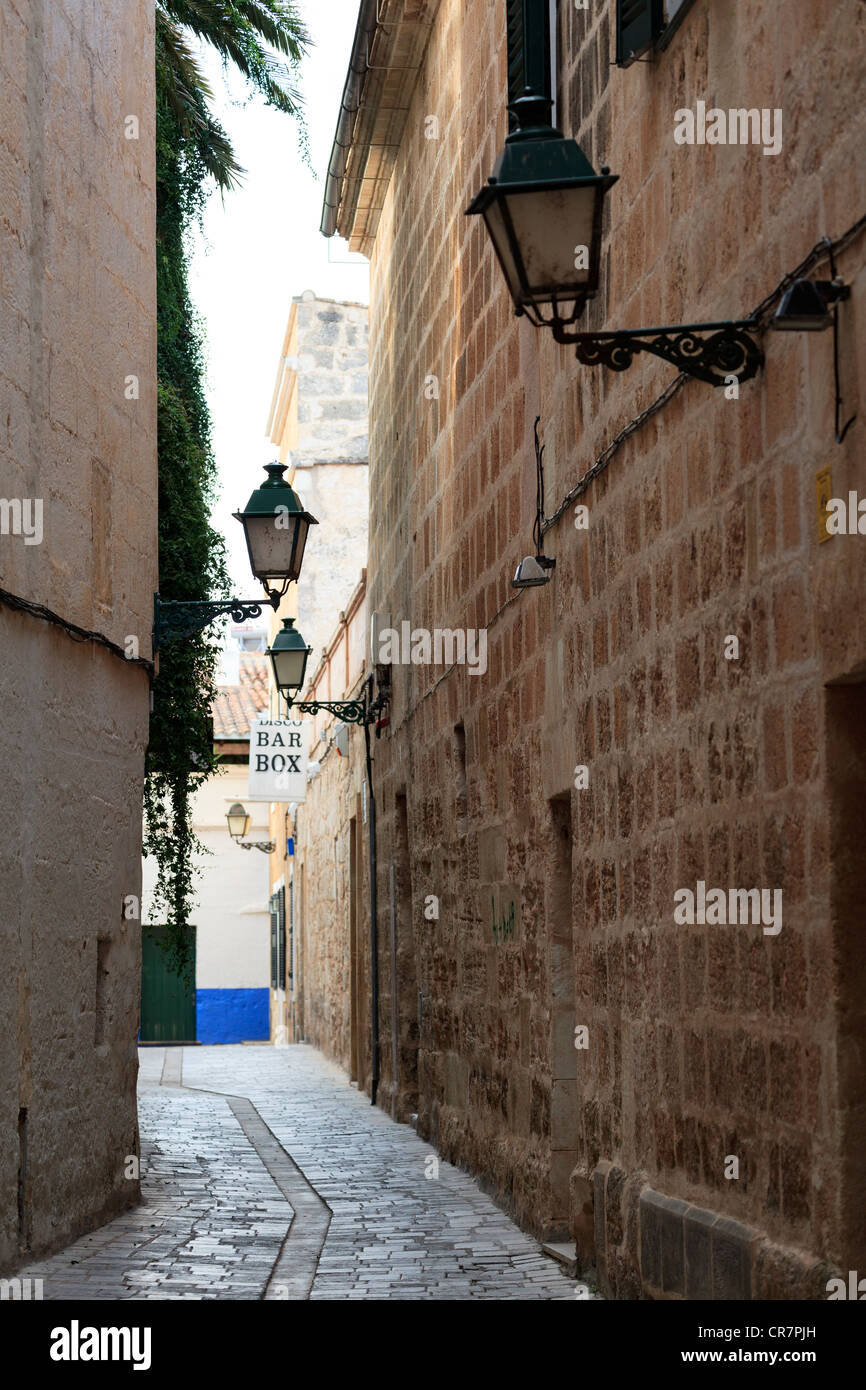 Spain, Balearic Islands, Menorca, Ciutadella, Historic Old City centre Stock Photo